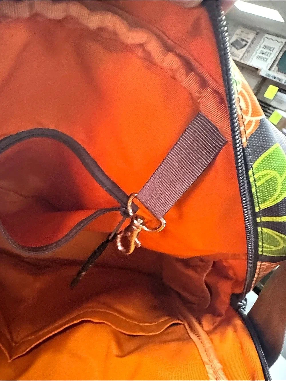 Petunia Pickle Bottom Boxy Backpack Floral Bag Black & Orange